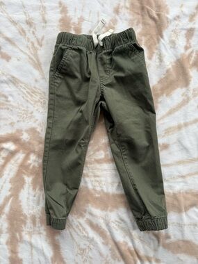 3T Olive Green Jogger Pants with Drawstring